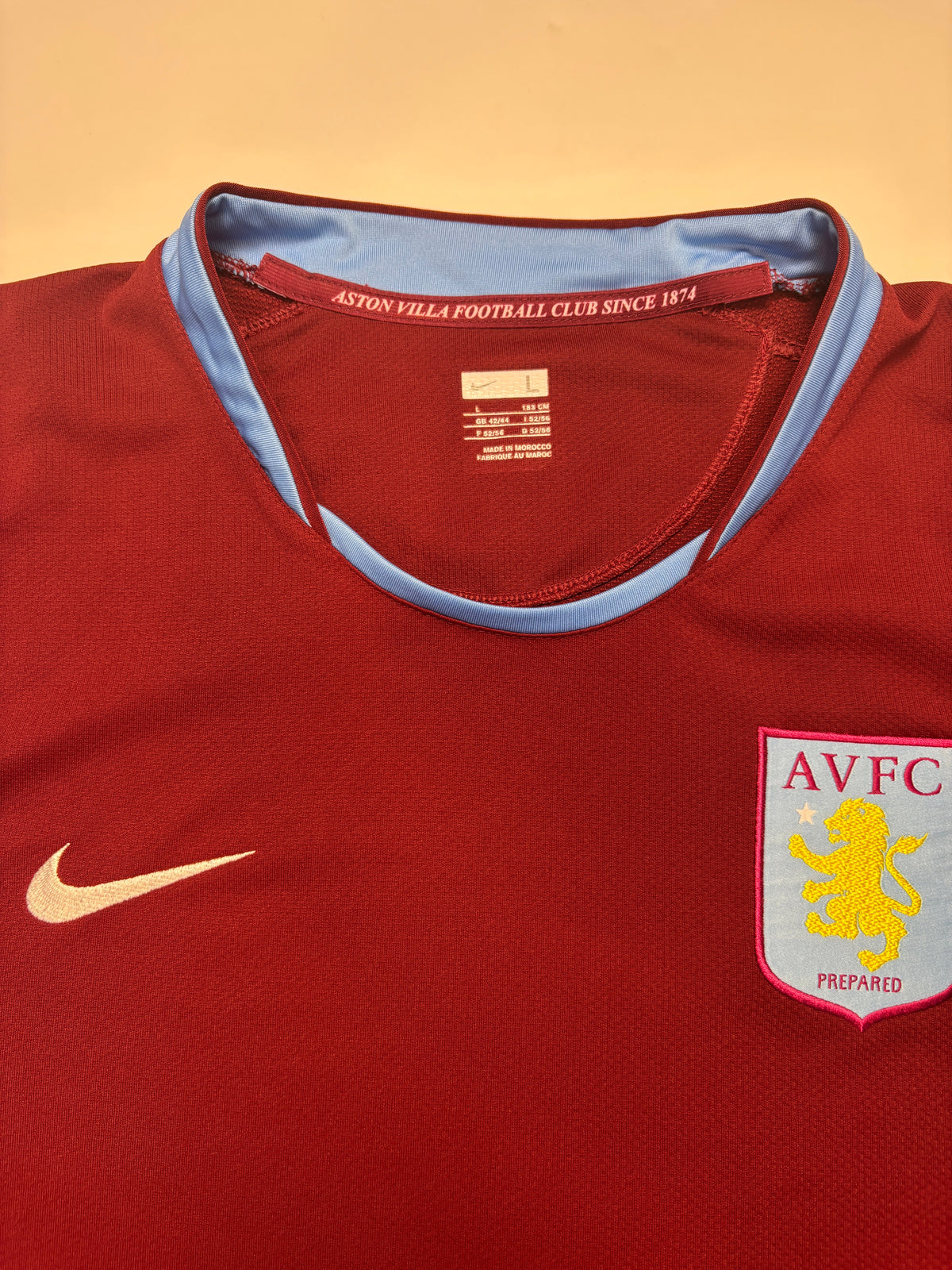 Aston Villa Home Shirt 2007/08 LS (L) *Player Spec