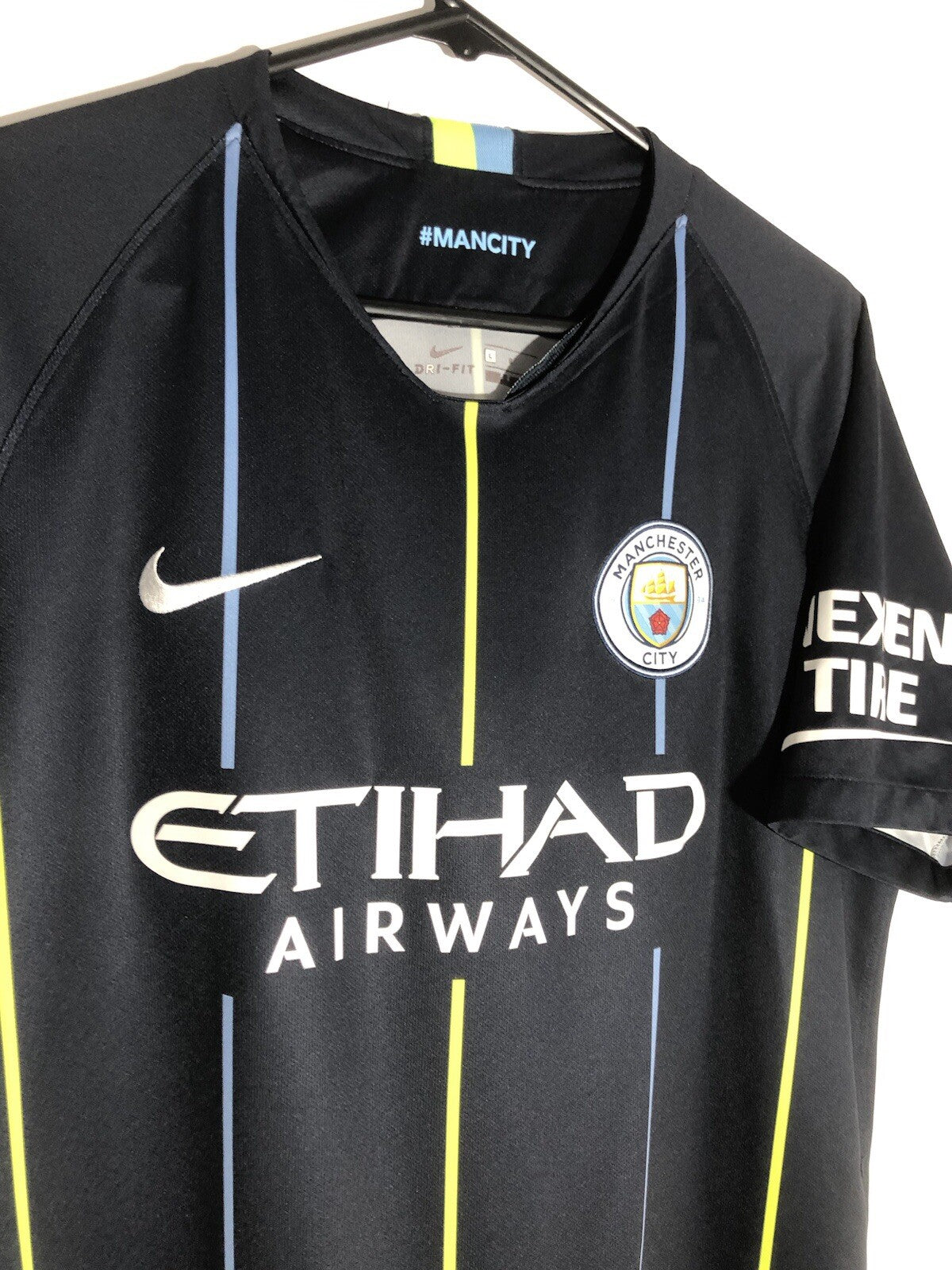 Manchester City De Bruyne #17 2018/19 Large Away Excellent Condition 919002-476