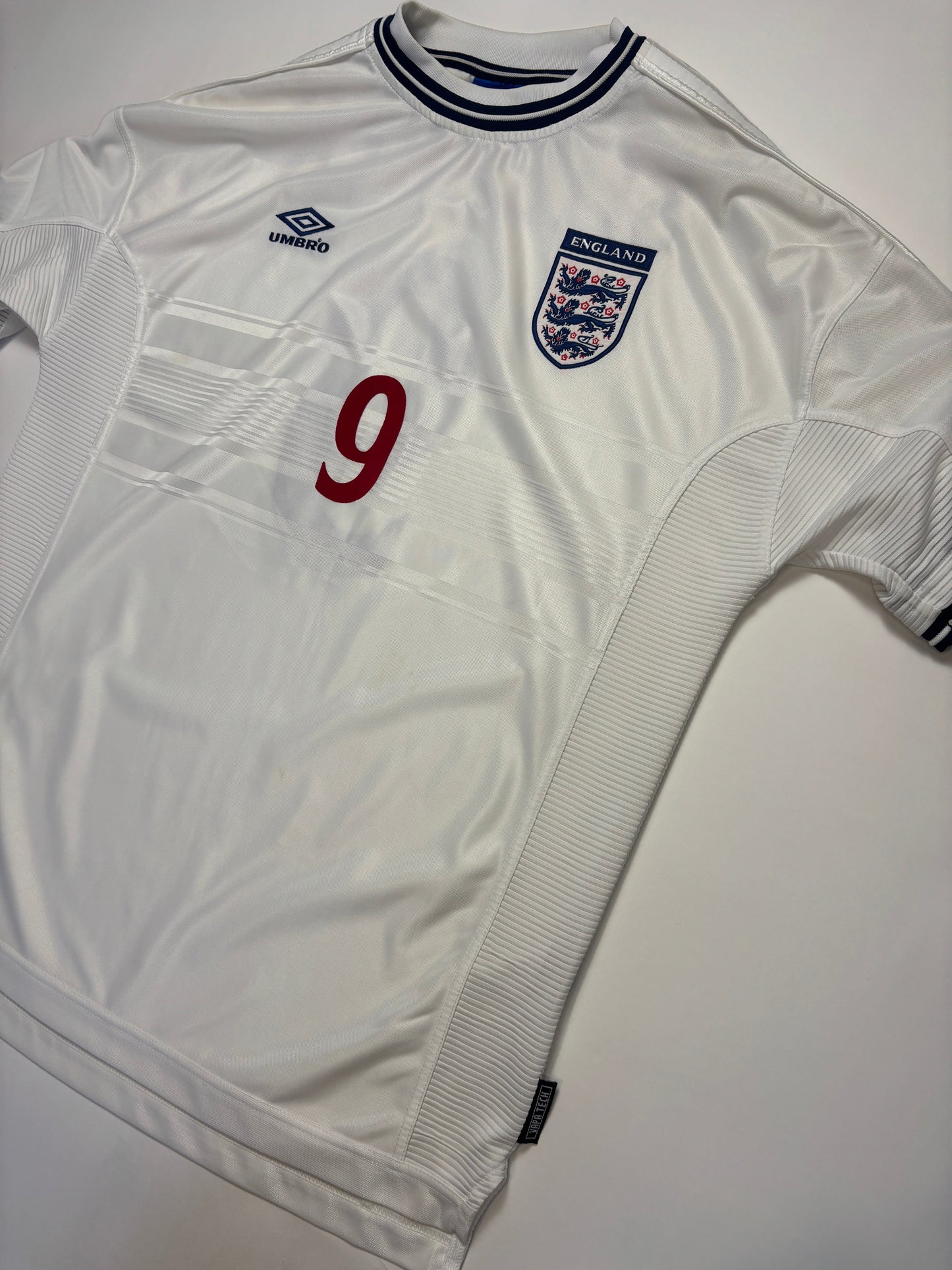 England Home Shirt 1999/01 (XL) Shearer 9