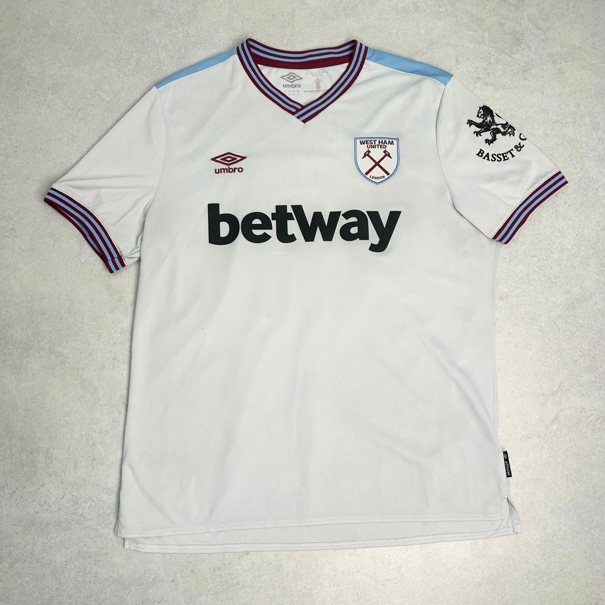 2019/20 West Ham Away Shirt Umbro Rice (L)
