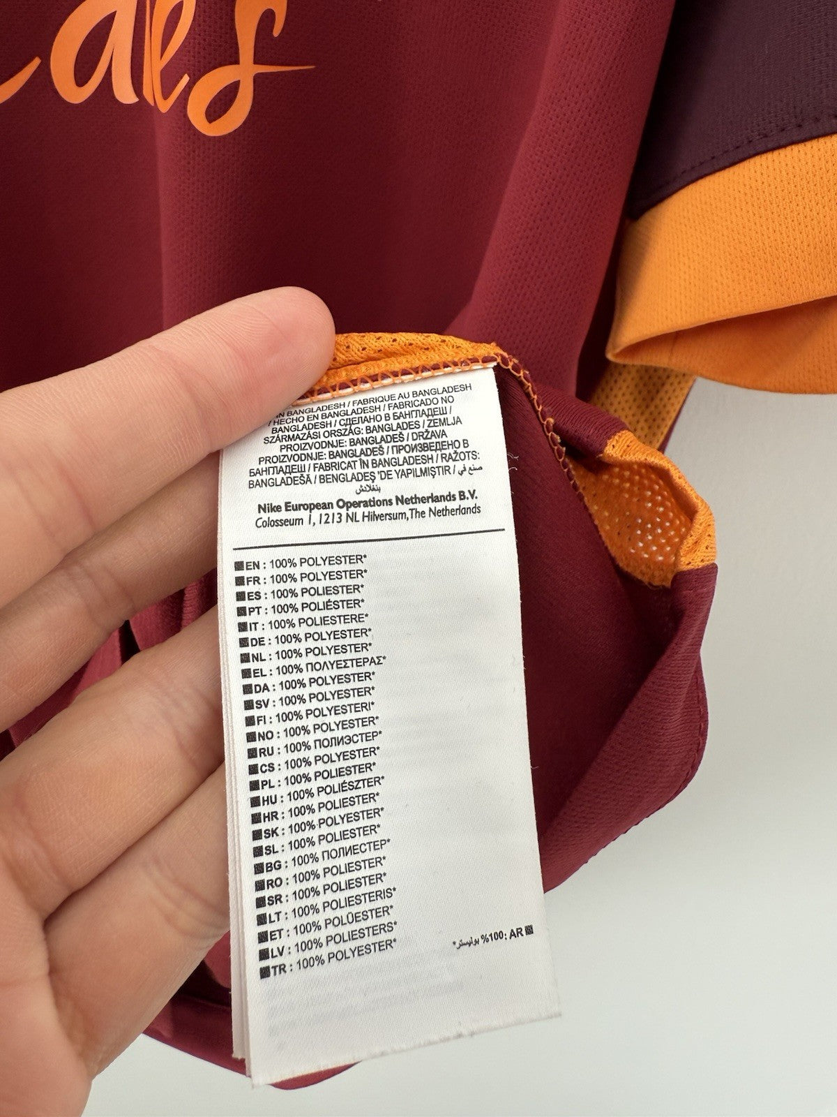AS Roma Rudiger #2 2015/16 Home XL Shirt Excellent Condition 658924-678