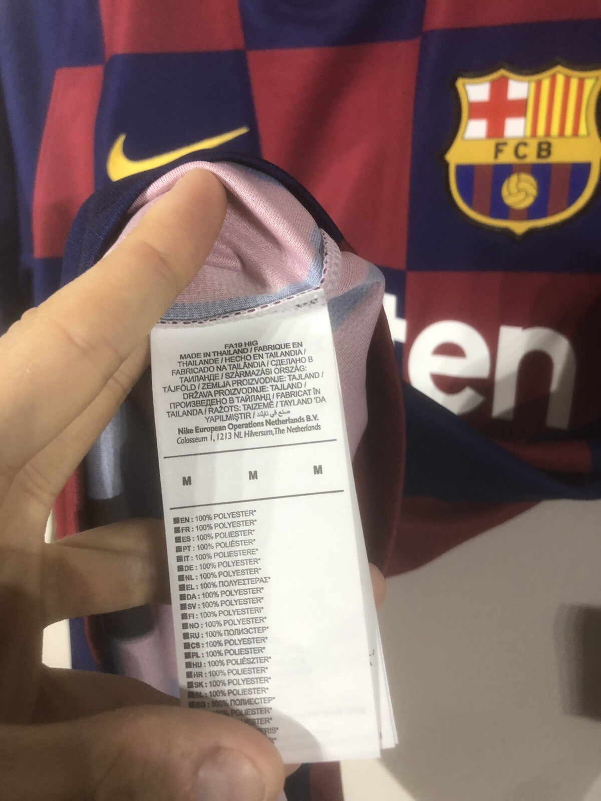 Barcelona Griezmann #17 2019/20 Medium Champions League Home BNWT AJ5532-455