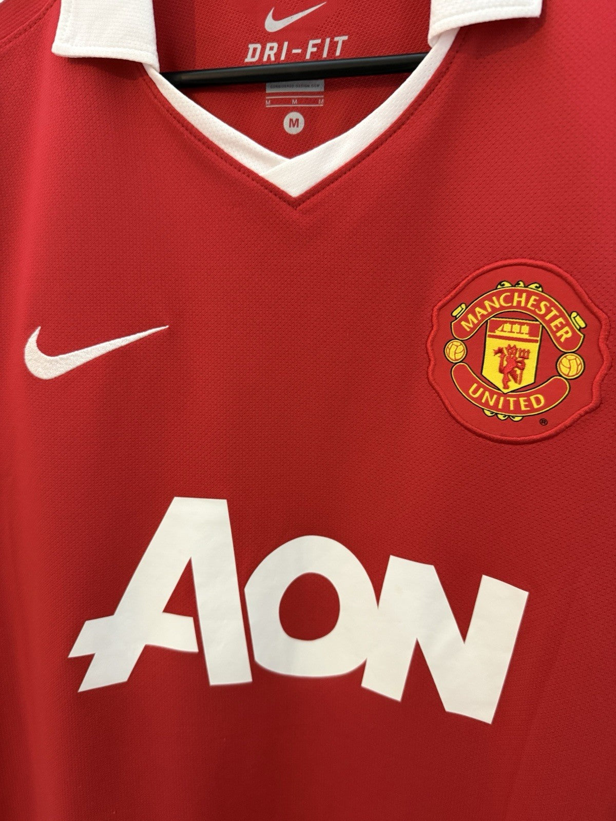 Man United Hargreaves #4 2010/11 Medium Home Excellent Condition 382469-623