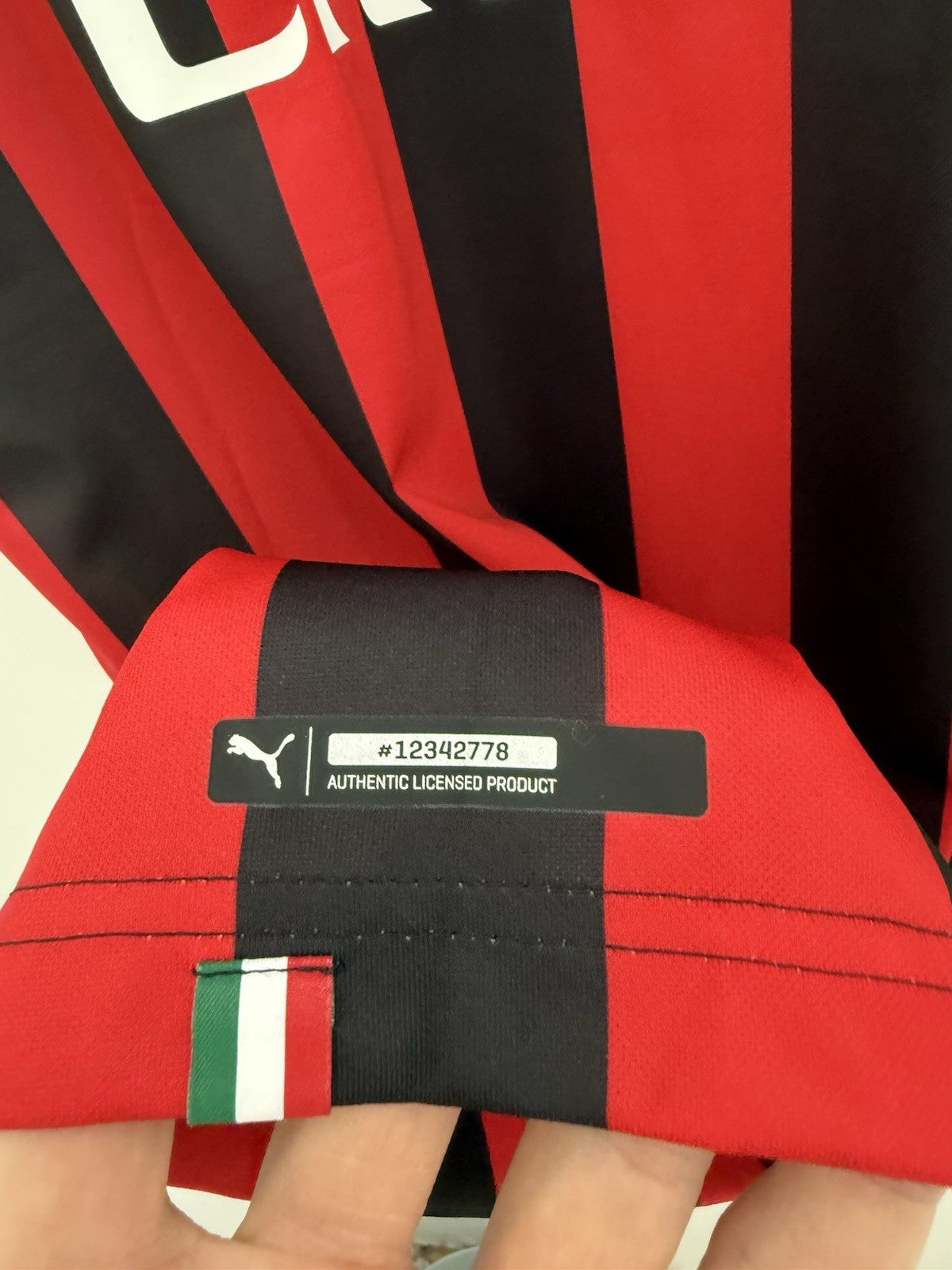 AC Milan Calabria #2 2018/19 Large Home Shirt Puma BNWT 754419-06