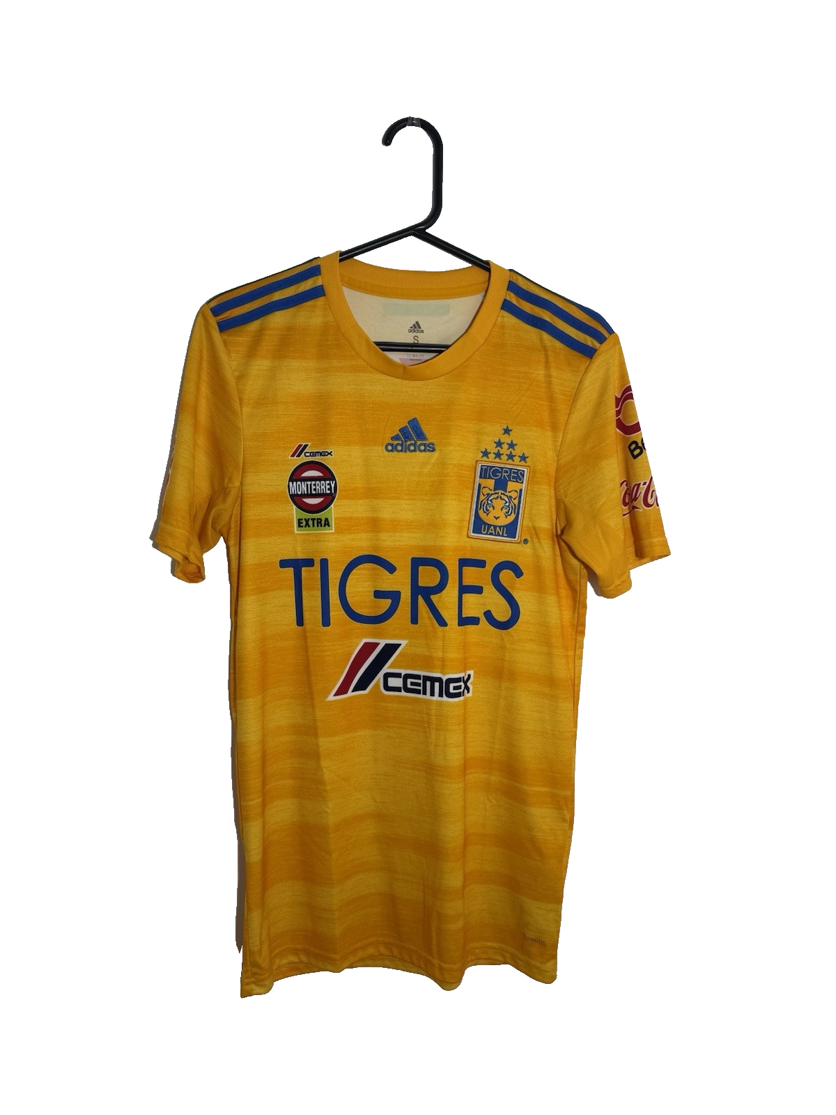 Tigres UANL 2019/20 Small Home Shirt Adidas Excellent Condition DW4383