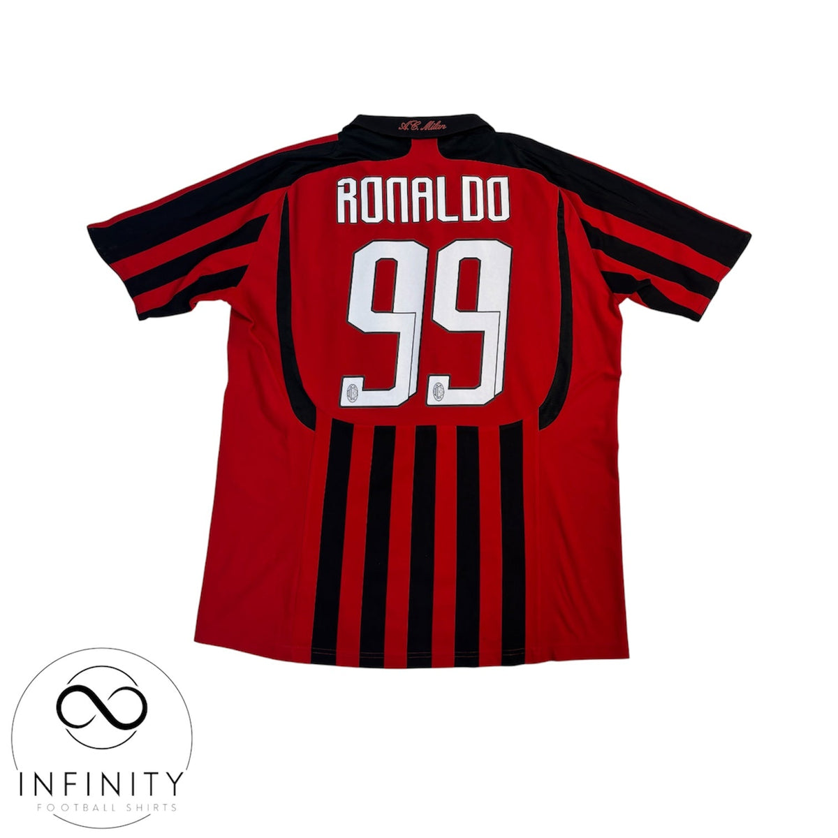 AC Milan Home Shirt 2007/08 (L) Ronaldo 99