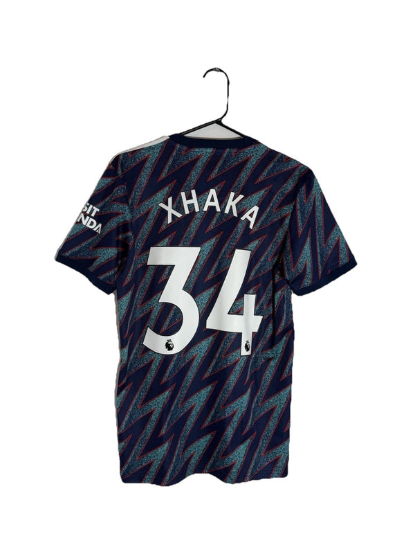 Arsenal Xhaka #34 2021/22 Small 3rd Shirt Adidas Excellent Condition GM0213