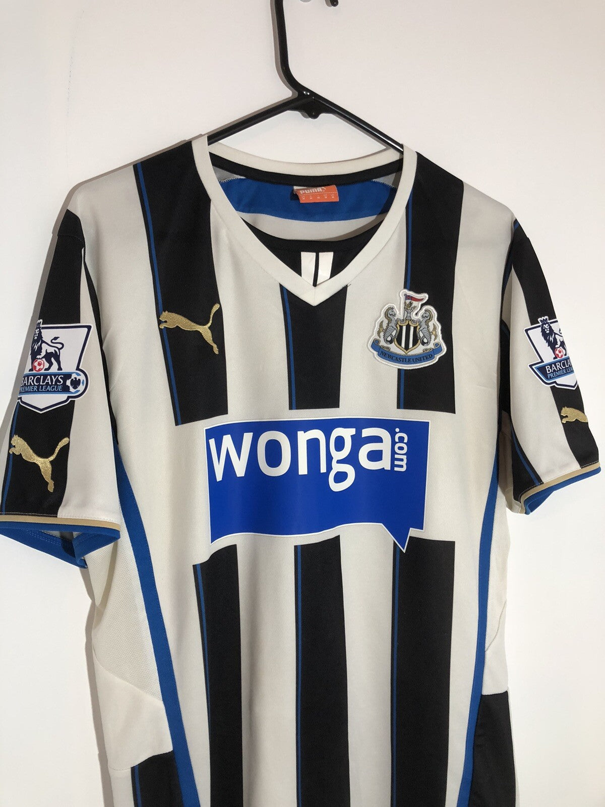Newcastle United Cisse #9 2013/14 Medium Home Shirt Excellent Condition 743470