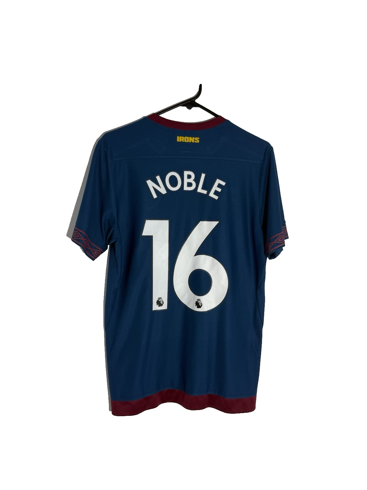 West Ham United Noble #16 2018/19 Medium Away Shirt Umbro Excellent Condition