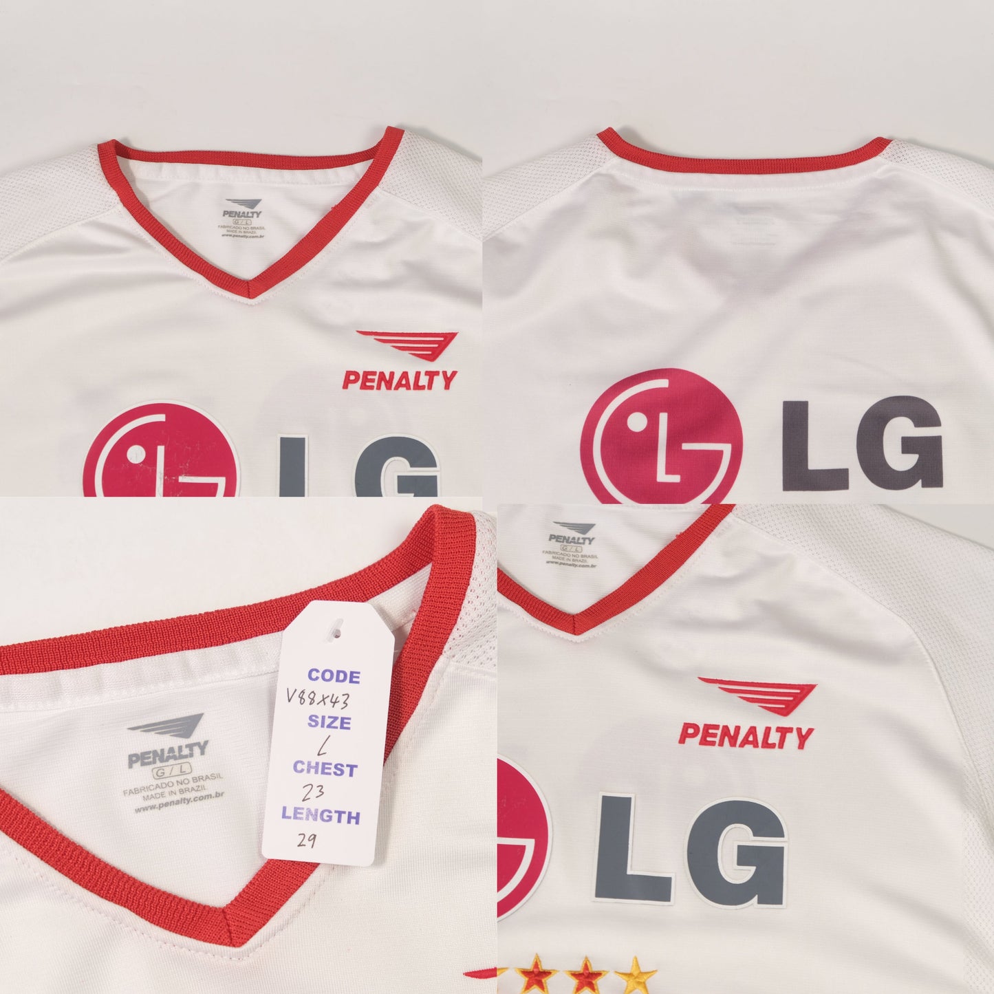 2002/03 Sao Paulo Brazil Home Shirt Penalty (L)