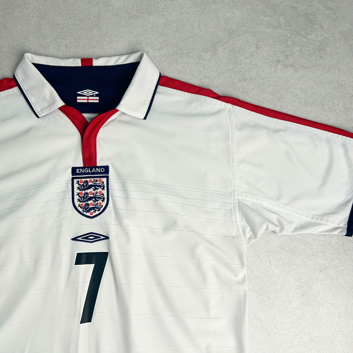 2003/05 England Home Shirt Umbro Beckham (M/L)