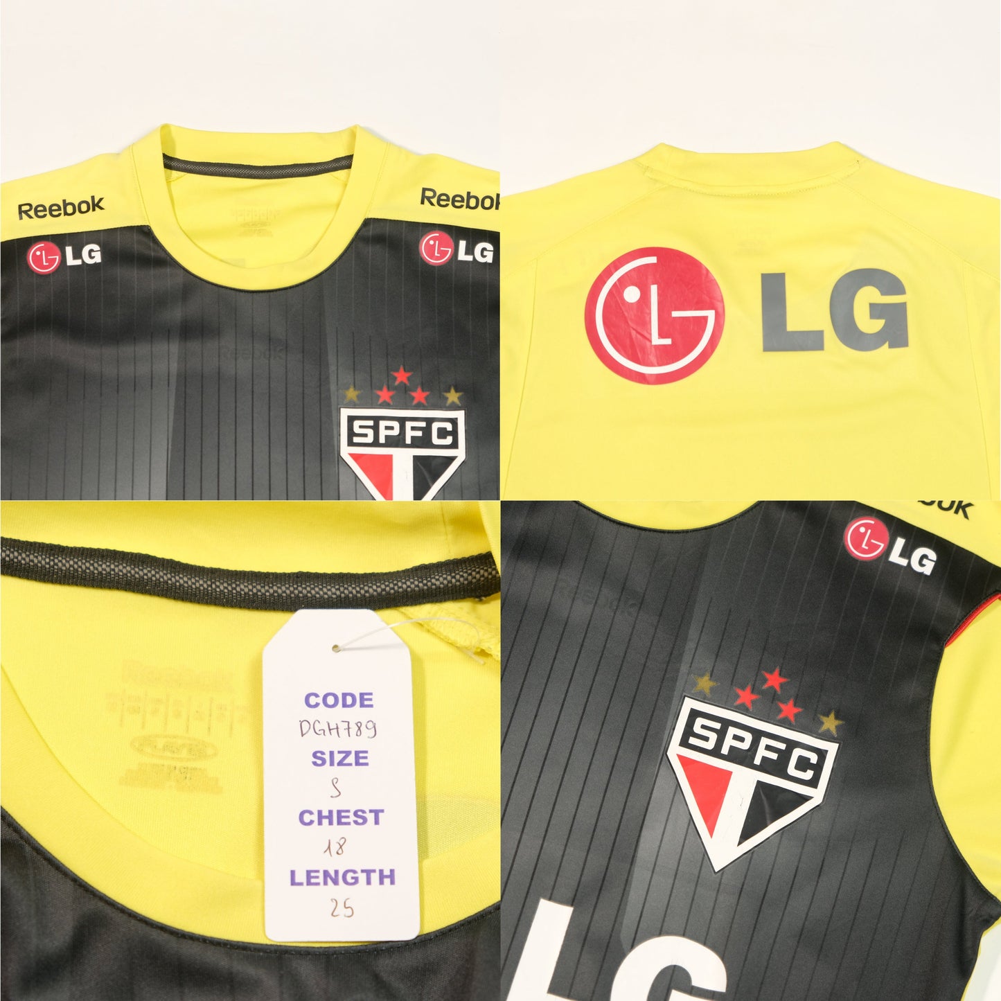 2009 Sao Paulo Training Shirt Reebok Brazil (M)