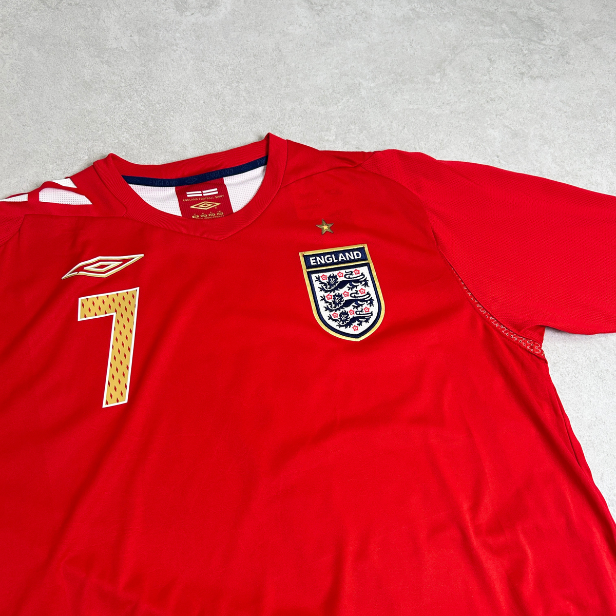 2006/08 England Away Shirt Umbro Beckham (XL)
