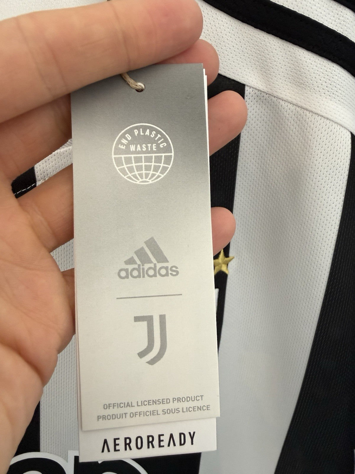 Juventus Vlahovic #7 2021/22 Medium Home CL Shirt Adidas BNWT GS1442