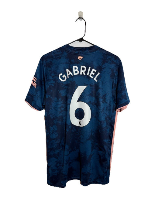 Arsenal Gabriel #6 2020/21 Large 3rd Shirt Adidas Excellent Condition GH6653