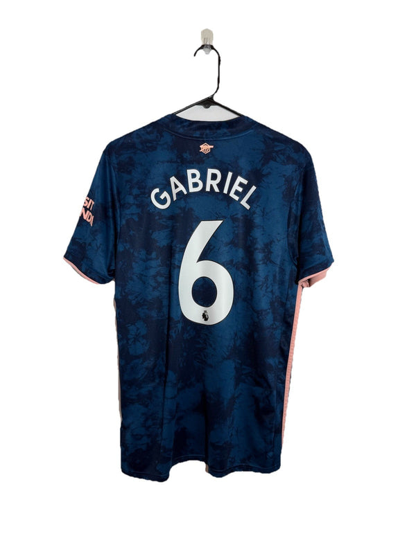 Arsenal Gabriel #6 2020/21 Large 3rd Shirt Adidas Excellent Condition GH6653