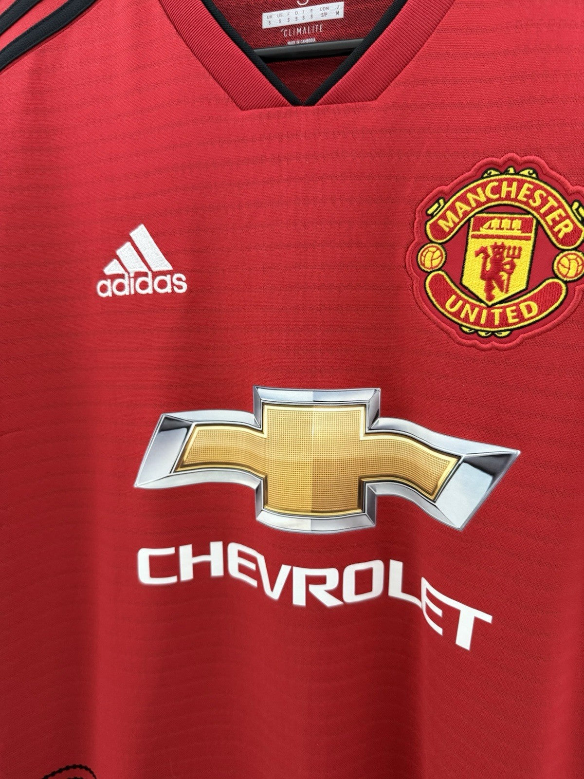 Manchester United Maguire #5 2018/19 Small Home Shirt Excellent Condition CG0040