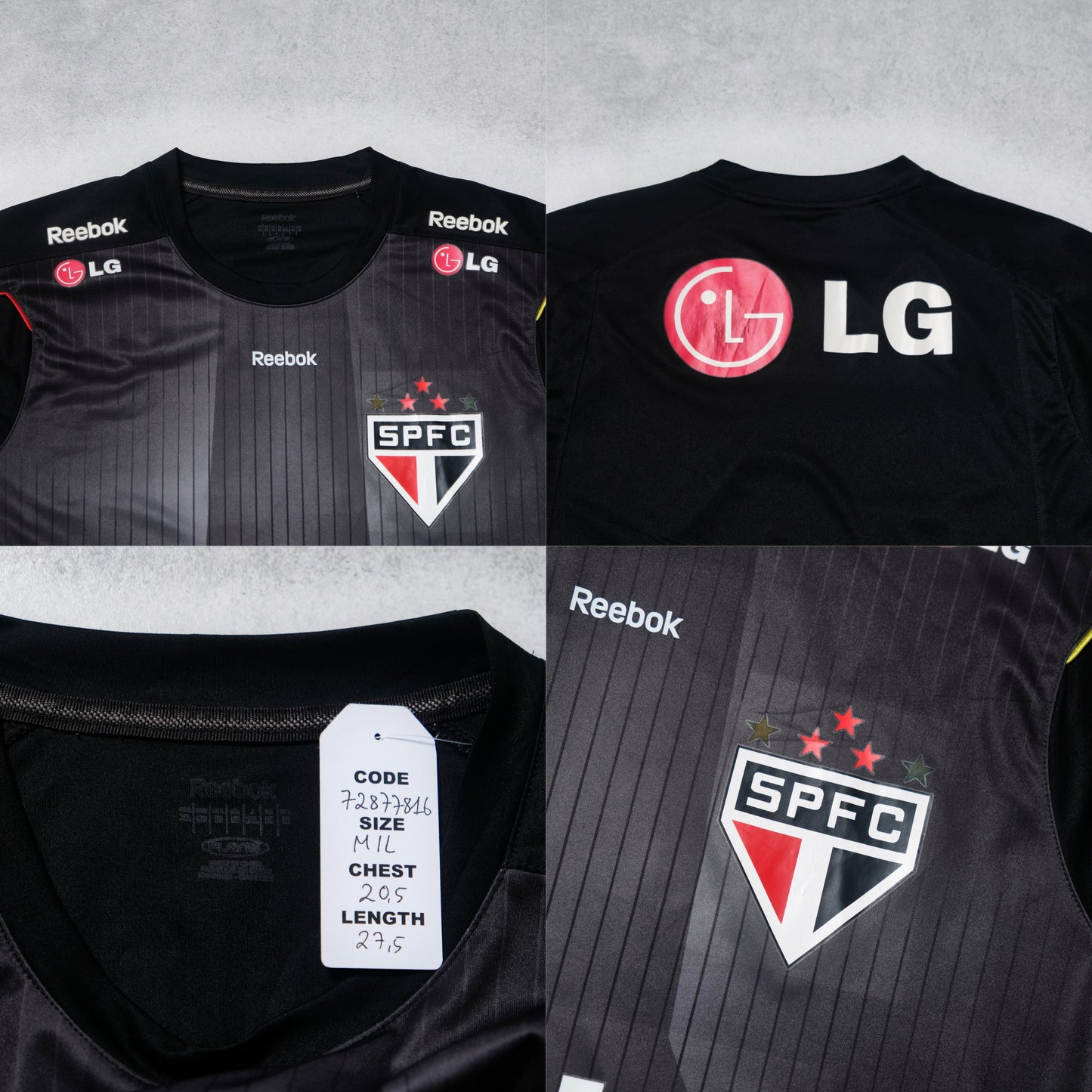 2008 Sao Paulo Training Shirt Reebok Brazil (M/L)