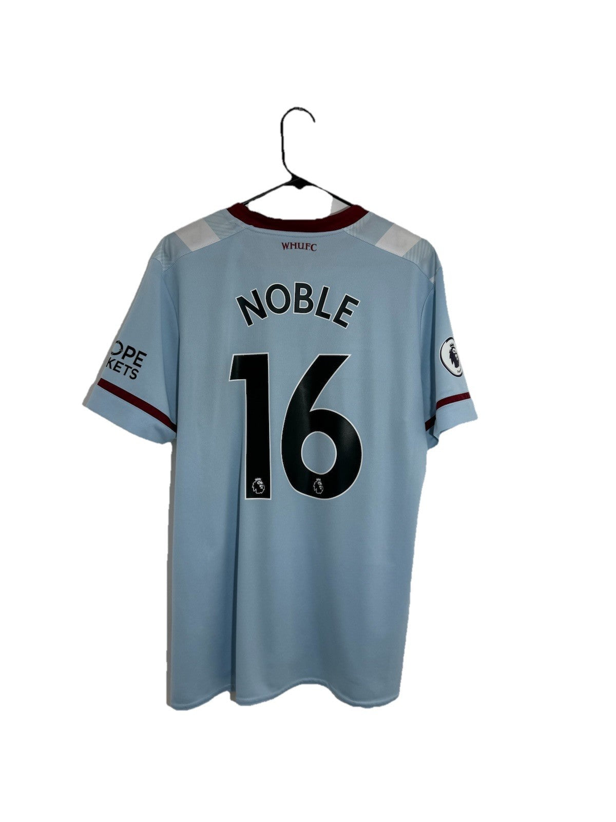 West Ham United Noble #16 2021/22 XL Away Shirt Umbro Excellent Condition