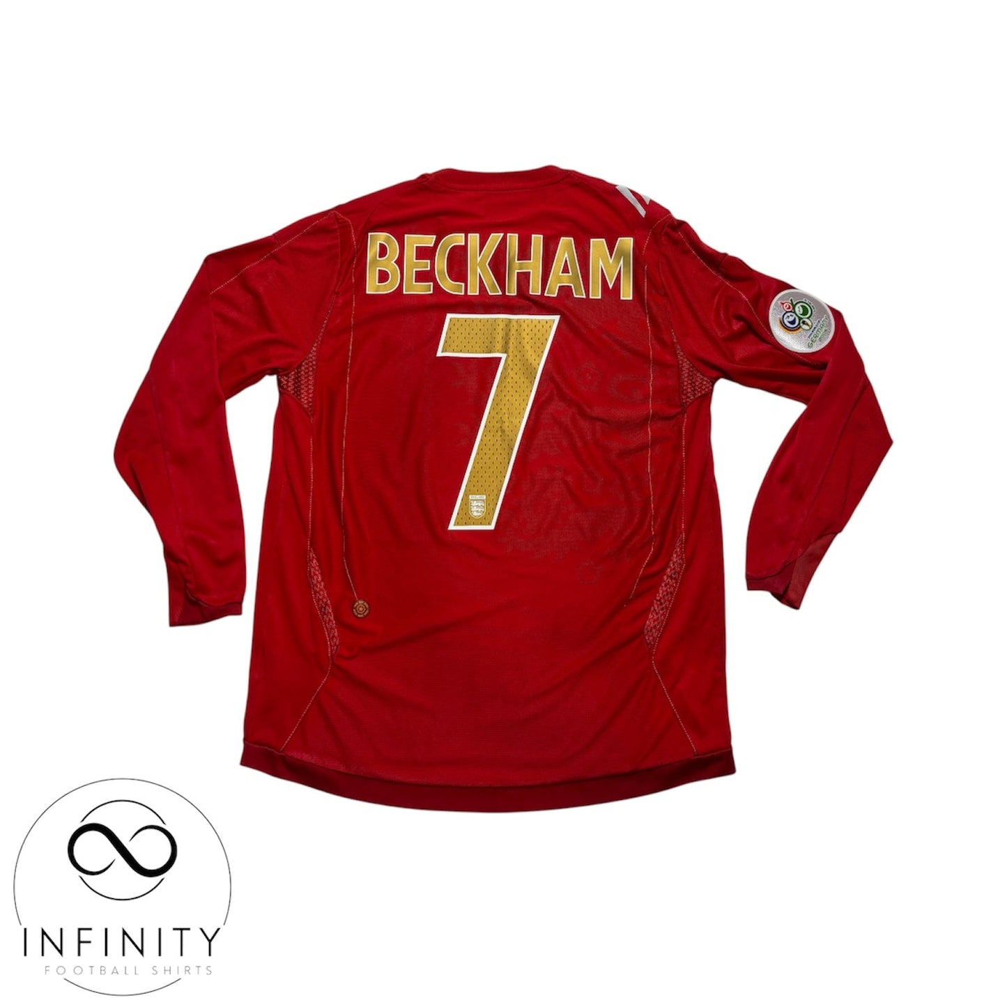 England Away Shirt LS 2006/08 (M) Beckham 7