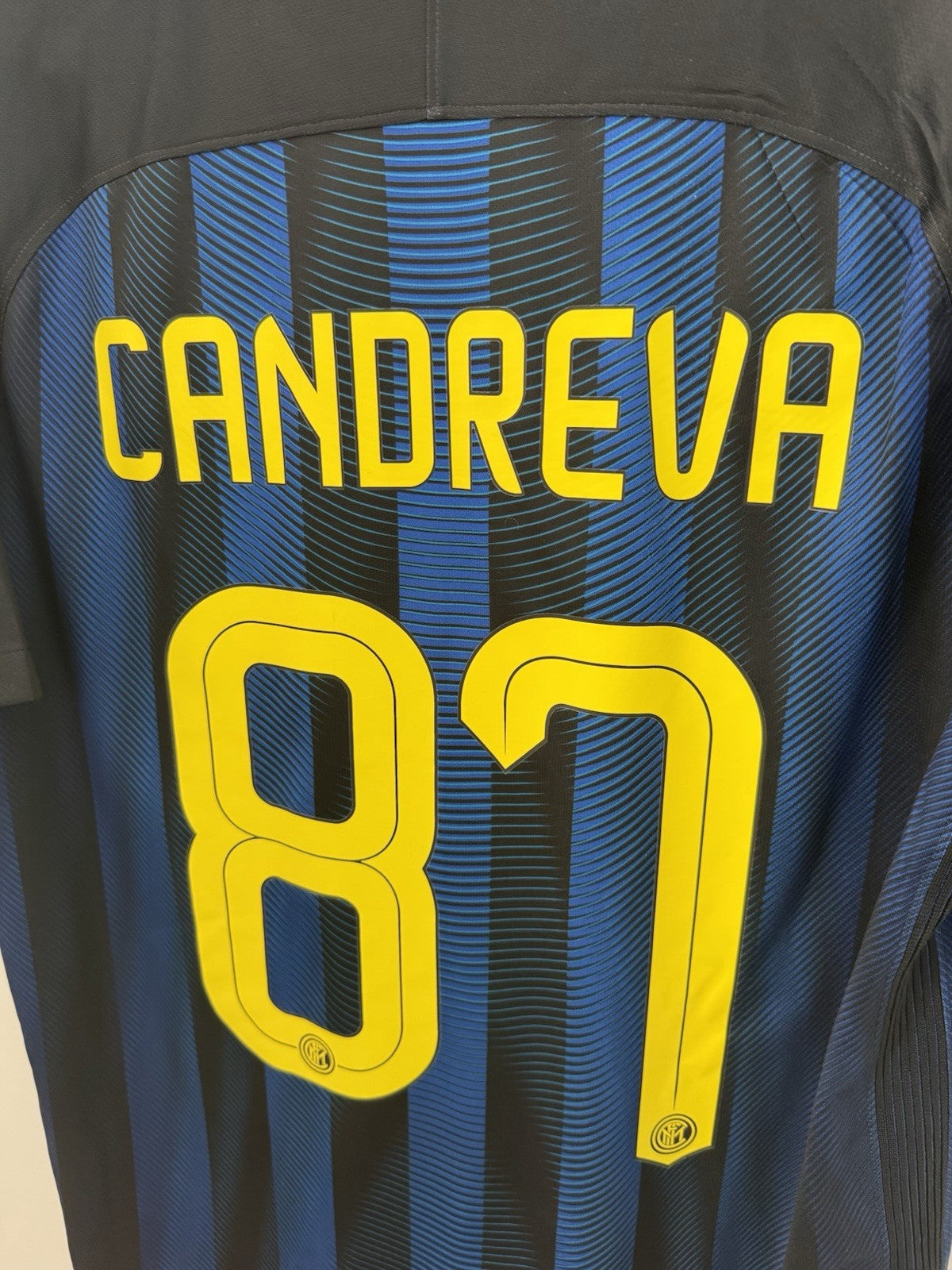 Inter Milan Candreva #87 2016/17 Home Medium Excellent Condition 776891-011