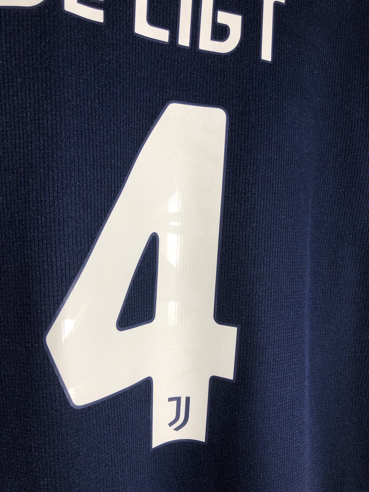 Juventus De Ligt #4 2020/21 Large Away Shirt Adidas Excellent Condition GC9087