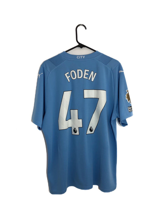 Manchester City Foden #47 2023/24 XL Home Shirt Excellent Condition 770438-01