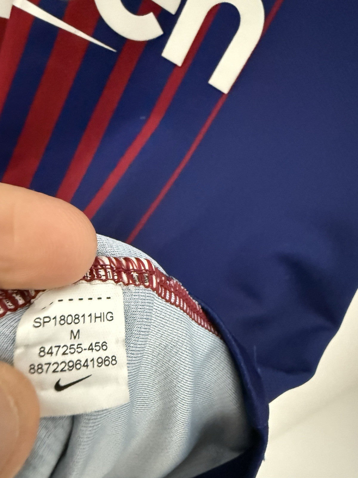 Barcelona O. Dembele #11 2017/18 Medium Home Excellent Condition 847255-456
