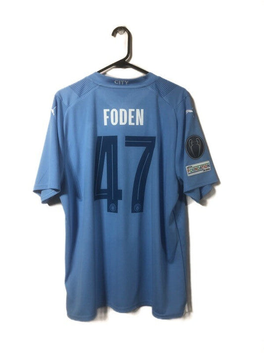 Manchester City Foden #47 2023/24 XL Home Shirt Excellent Condition 770438-01
