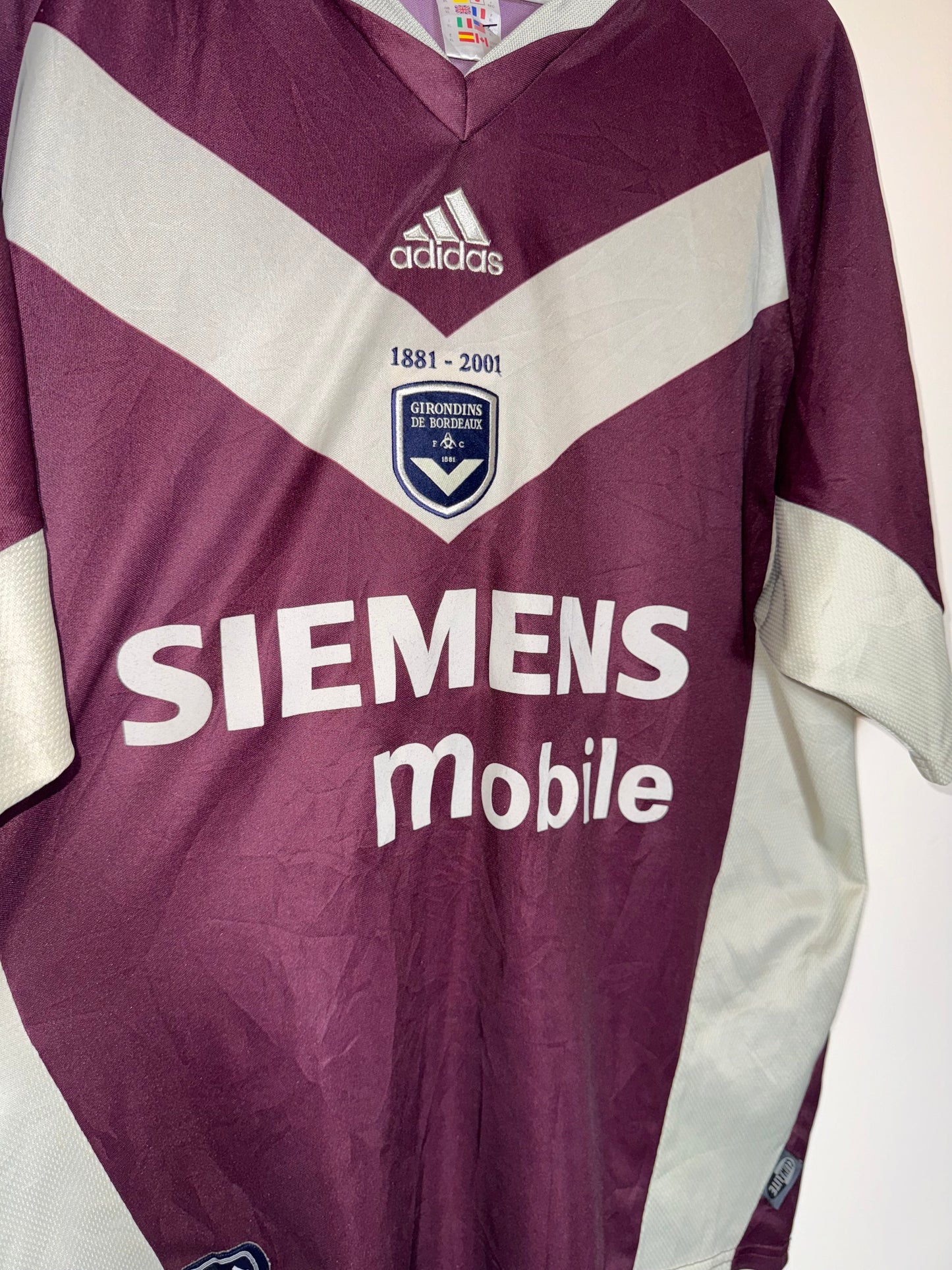 Girondins Bordeaux 2001/02 Third Football Shirt XL (9/10)