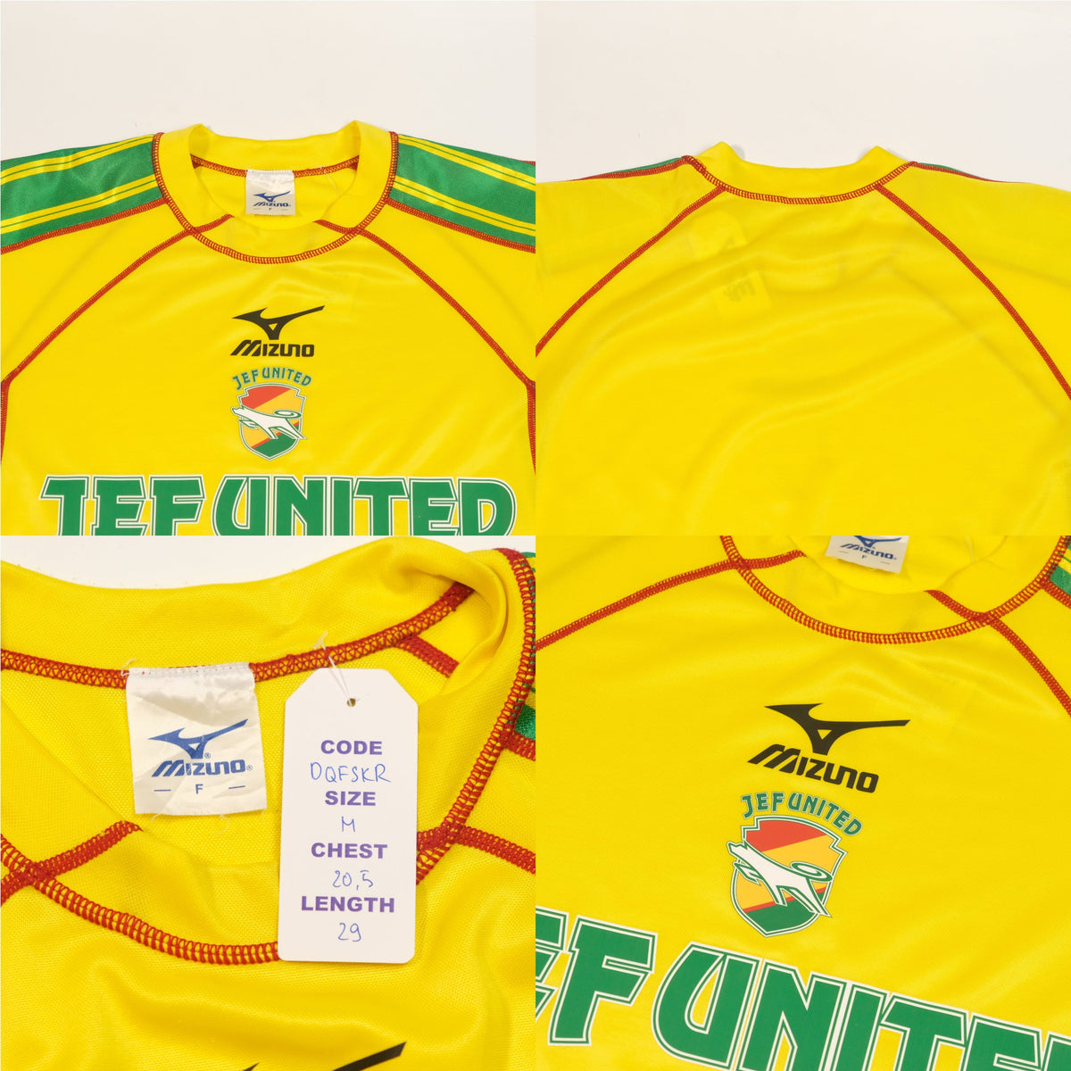 2002/03 JEF United Ichihara Home Shirt Mizuno J-League (M)
