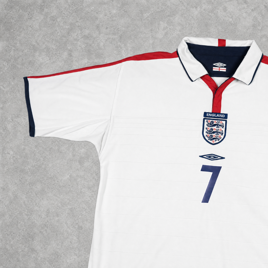 2003/05 England Home Shirt Umbro Beckham (L/XL)