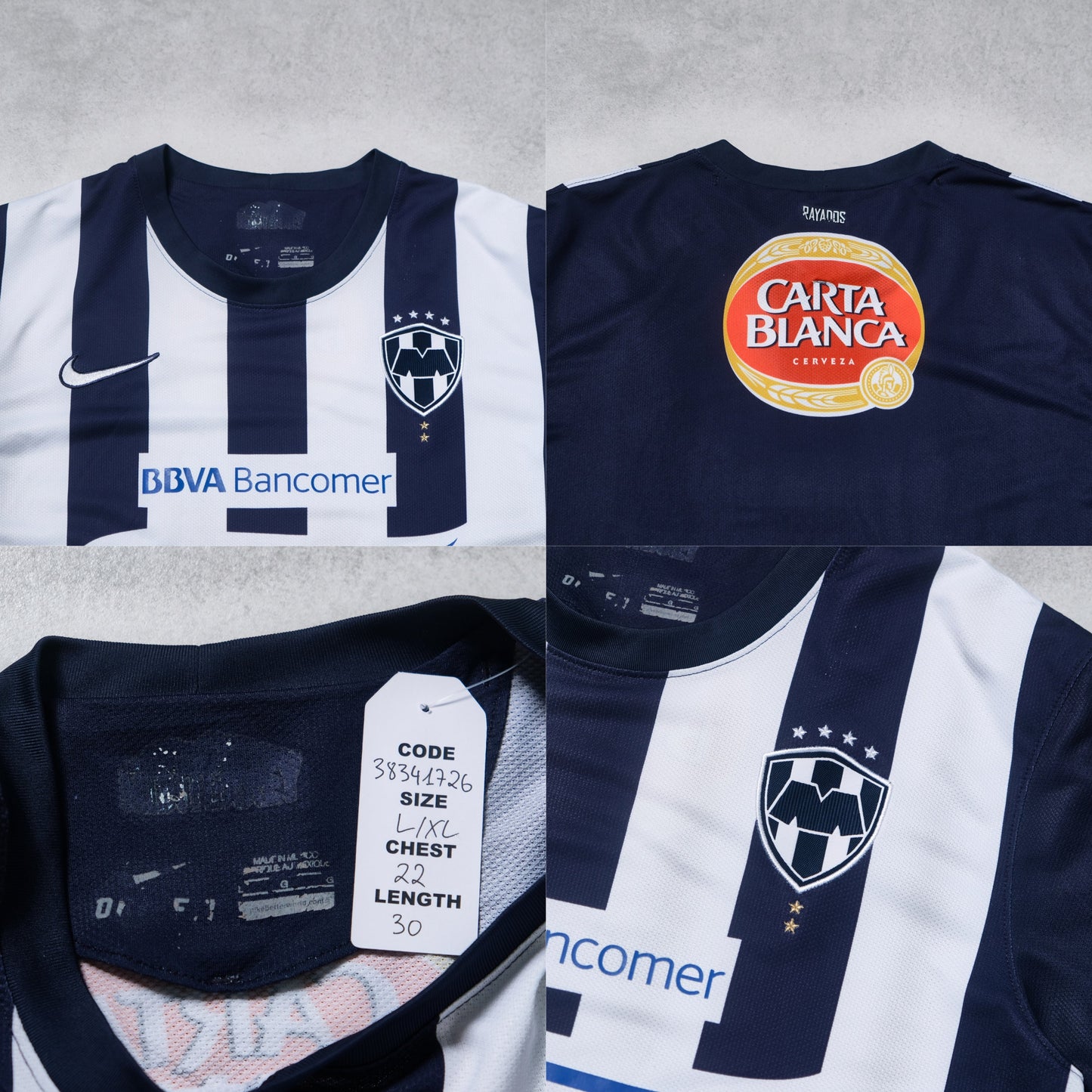 2012/13 Monterrey Rayados (Mexico) Home Shirt Nike (L/XL)