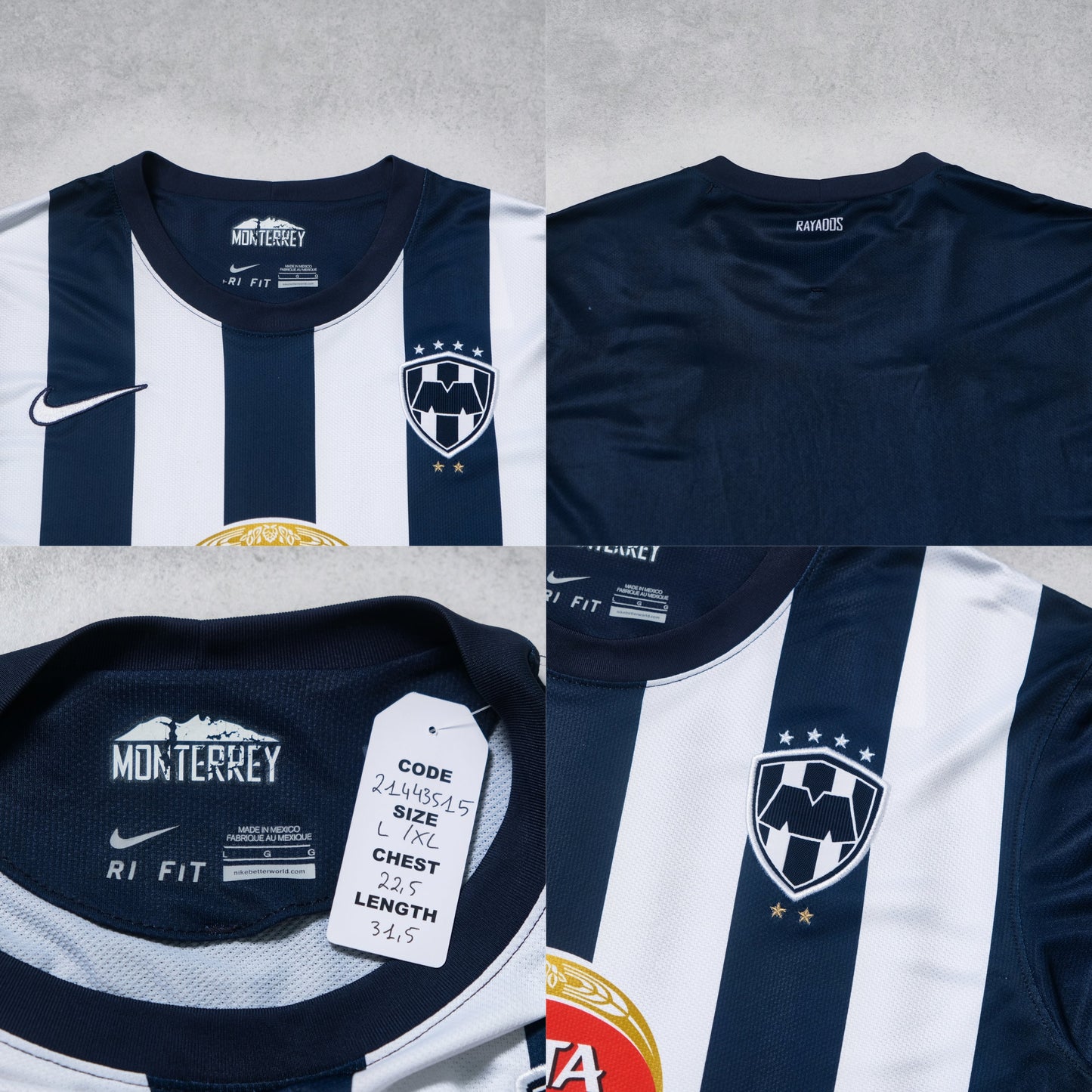 2012/13 Monterrey Rayados (Mexico) Home Shirt Nike (L/XL)