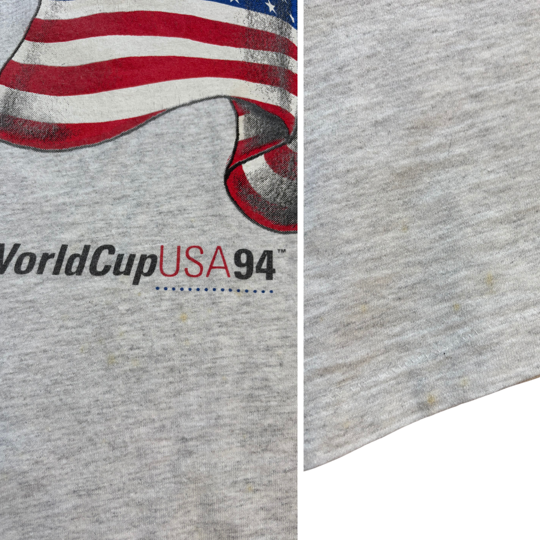 USA Adidas World Cup 1994 Vintage Single-Stitch T-Shirt Nutmeg (L)
