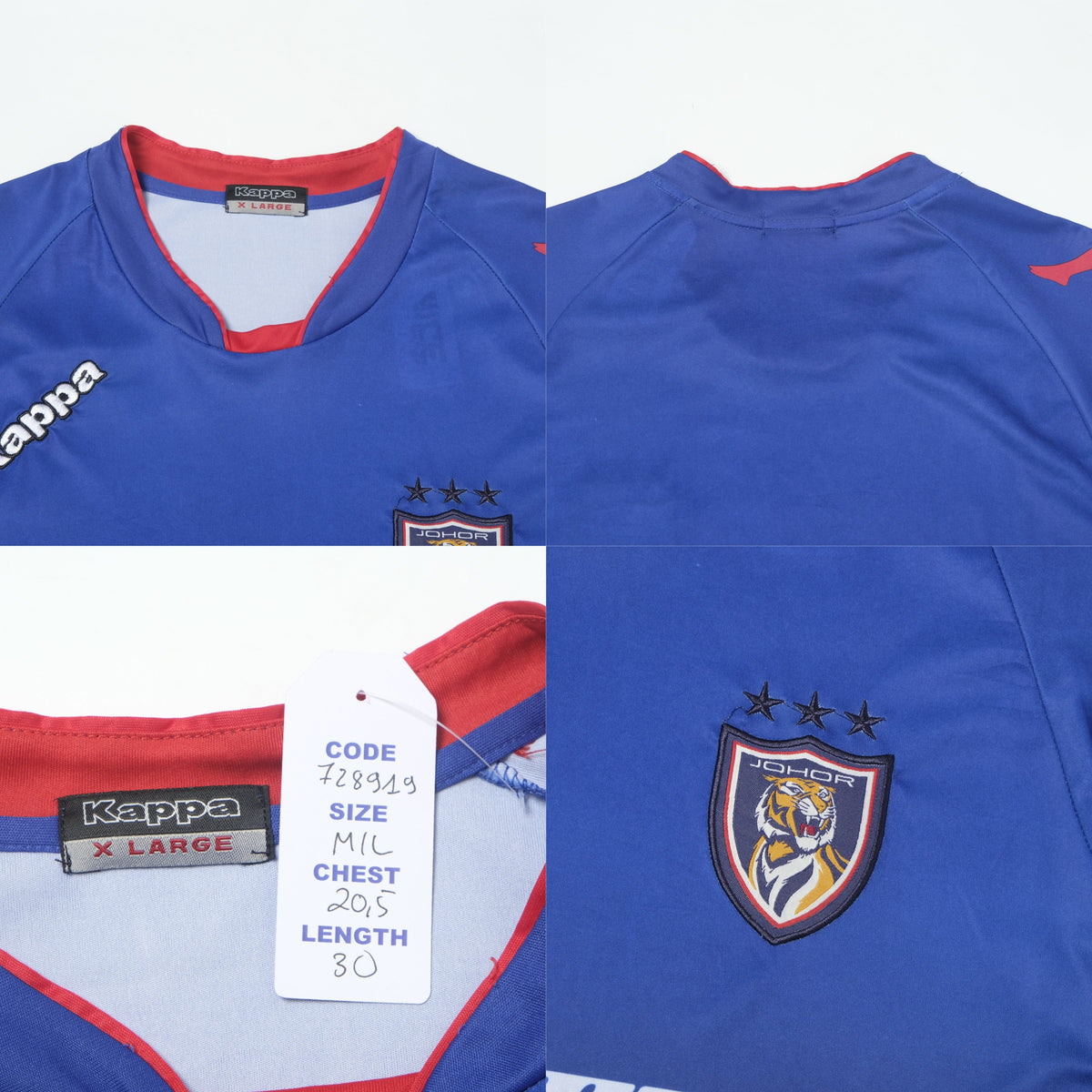 2012/13 Johor Darul Ta'Zim (Malaysia) Away Shirt Kappa (M/L)