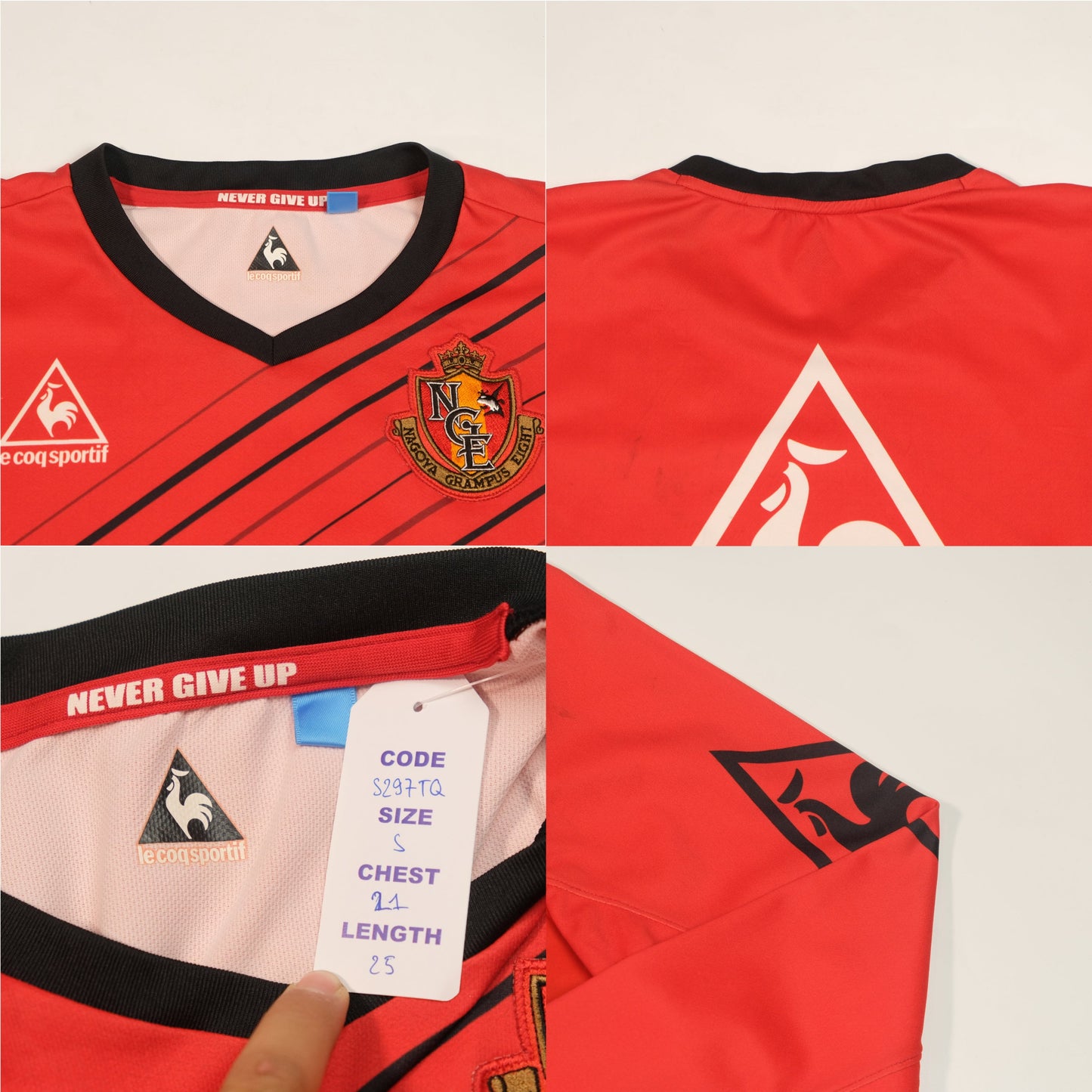 2000s Nagoya Grampus Home/Training Shirt Le Coq Sportif J-League (S)