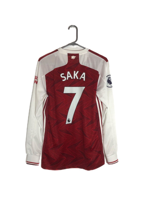 Arsenal Saka #7 2020/21 Small Long Sleeved Home Shirt BNWT FH7814