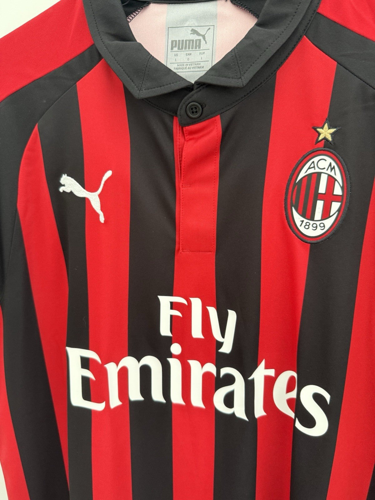 AC Milan Calabria #2 2018/19 Large Home Shirt Puma BNWT 754419-06