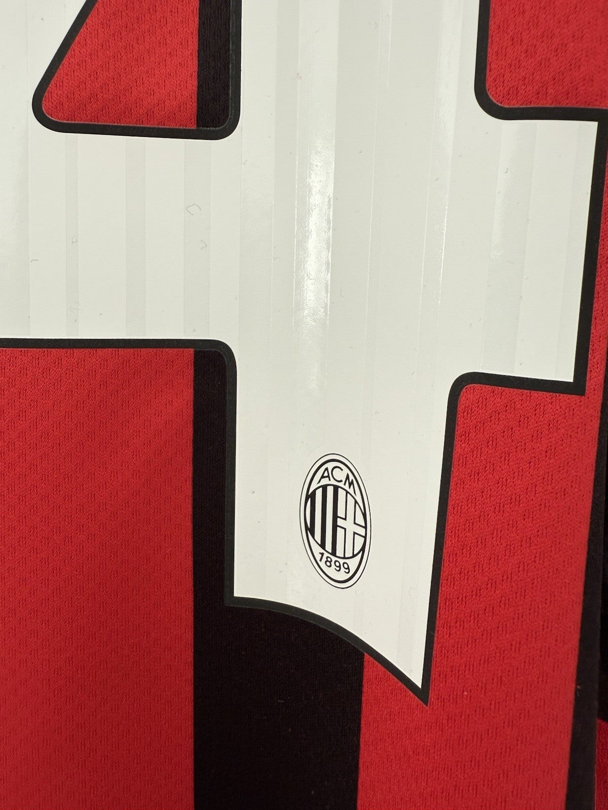 AC Milan Kjaer #24 2021/22 Medium Home Shirt Puma Excellent Condition 759122-01