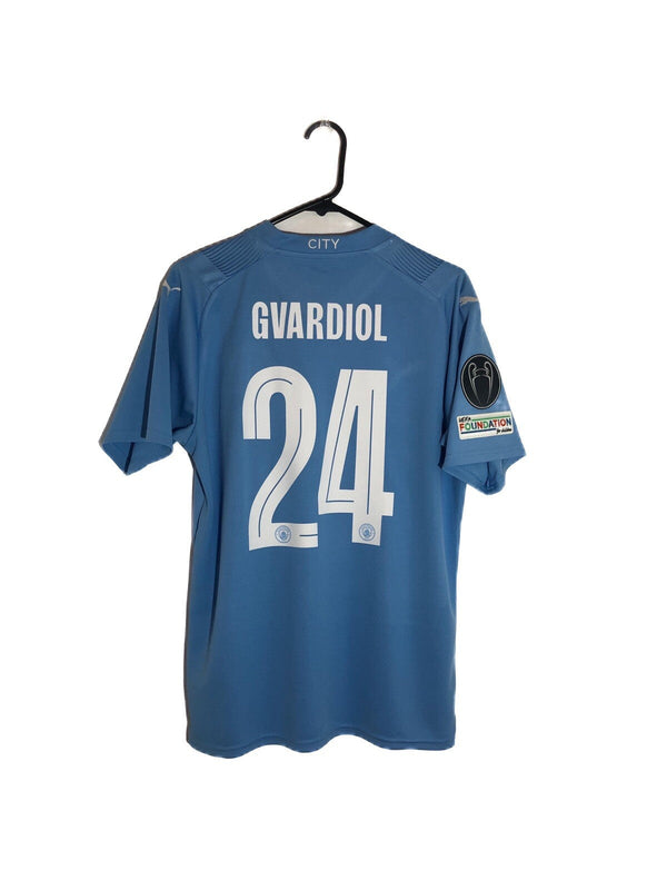 Manchester City Gvardiol #24 2023/24 Medium Home Excellent Condition 770438-01