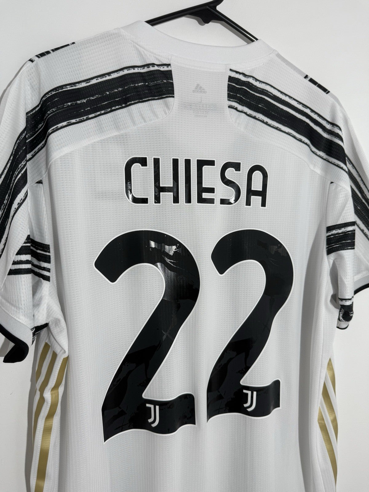 Juventus Chiesa #22 2020/21 Large Home Authentic Shirt Adidas BNWT GJ7601