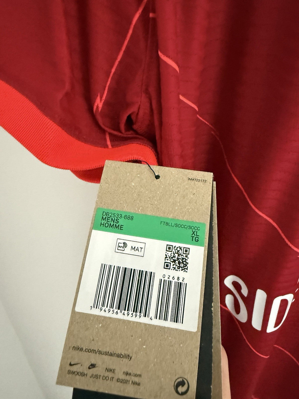 Liverpool Konate #5 2021/22 XL Home DriFitAdv Shirt BNWT DB2533-688