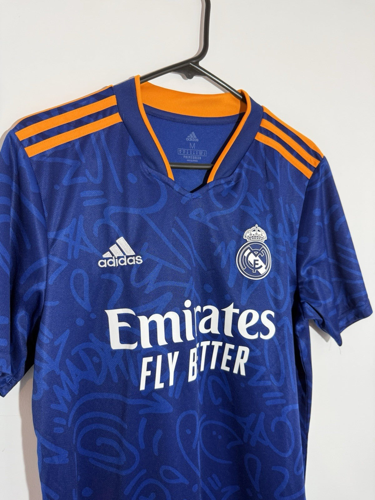 Real Madrid Hazard #7 2021/22 Medium Away Shirt Excellent Condition H40942