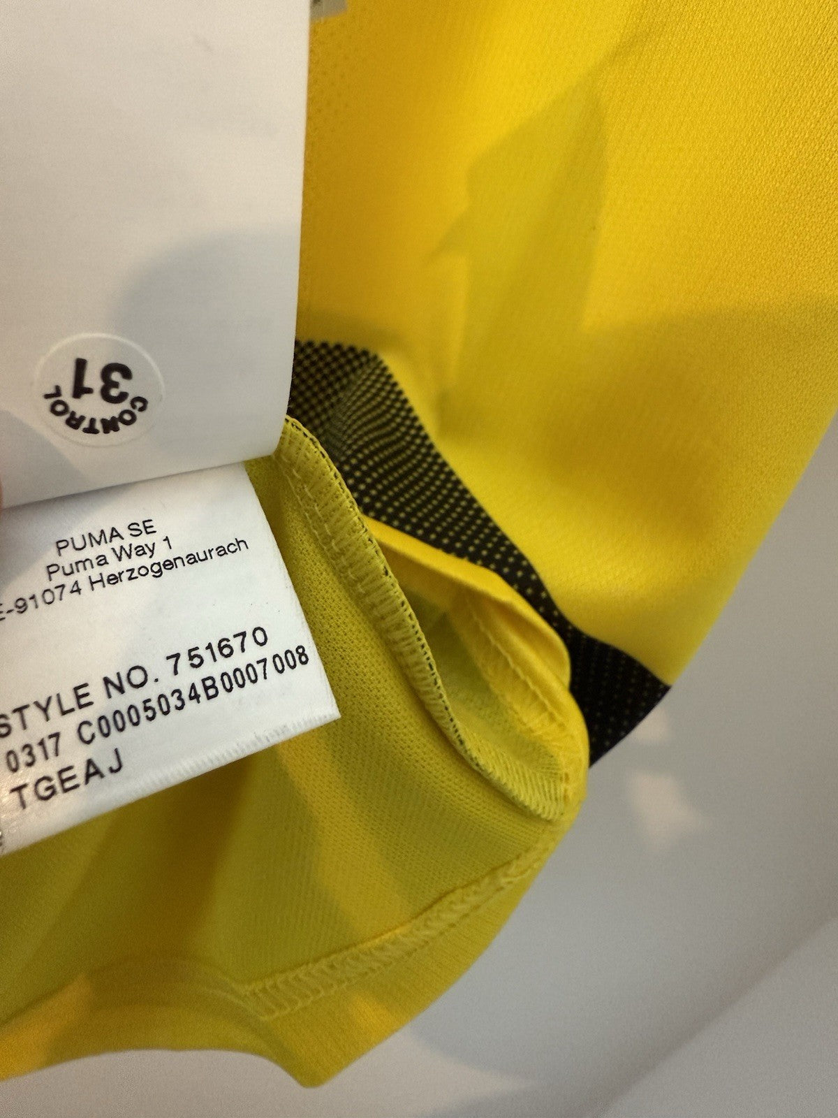 Borussia Dortmund Sancho #7 2017/18 Medium Home Shirt BNWT 751760-01