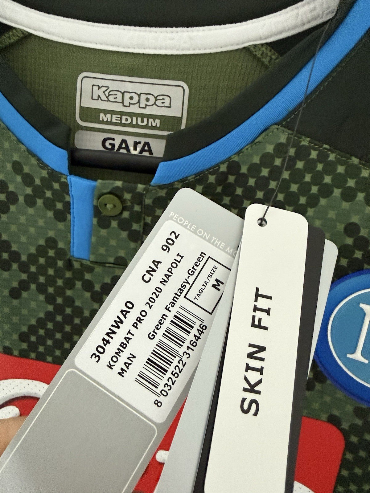 Napoli Koulibaly #26 2019/20 Kappa Medium Away Shirt BNWT 304NWA0