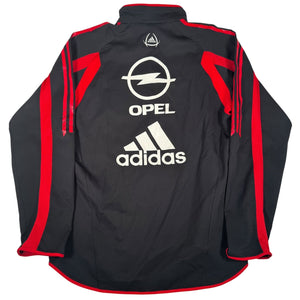 AC Milan 2004/2005 Adidas Long Sleeve 1/4 Zip Training Top Medium