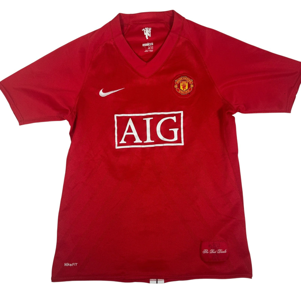 ROONEY 10 Manchester United 2007/2008/2009 Home Football Shirt Childs XL