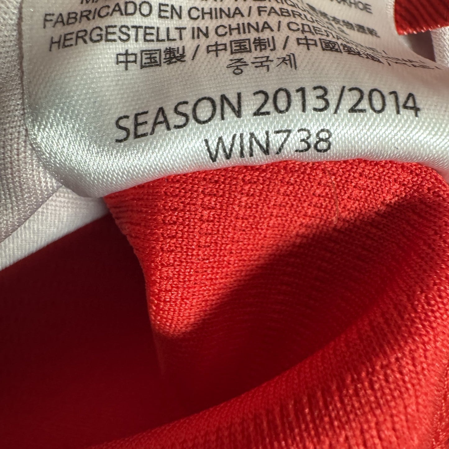 Liverpool 2013/2014 Home Long Sleeve Football Shirt  Small