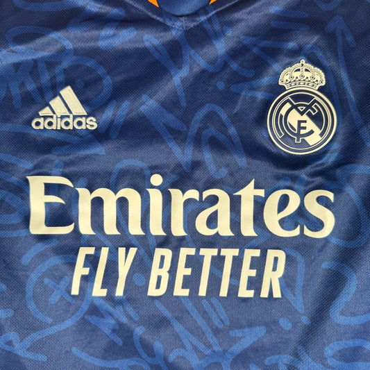 Real Madrid 2021/2022 Long Sleeve Away Football Shirt  Small